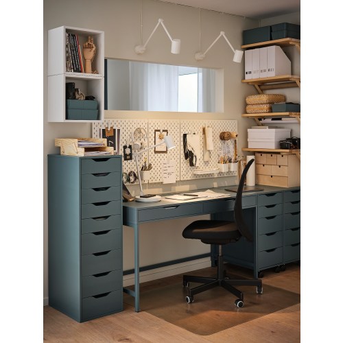 Ikea alex desk sale blue